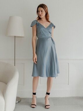 Noire satin dress